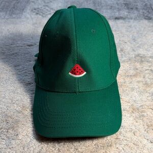 Green Hat with Watermelon